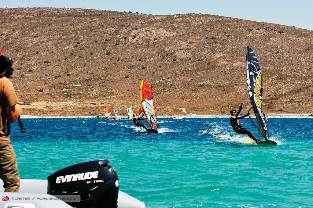 Another one in the bag for Sarah Quita - 2014 PWA Alacati World Cup ©  Carter/pwaworldtour.com http://www.pwaworldtour.com/